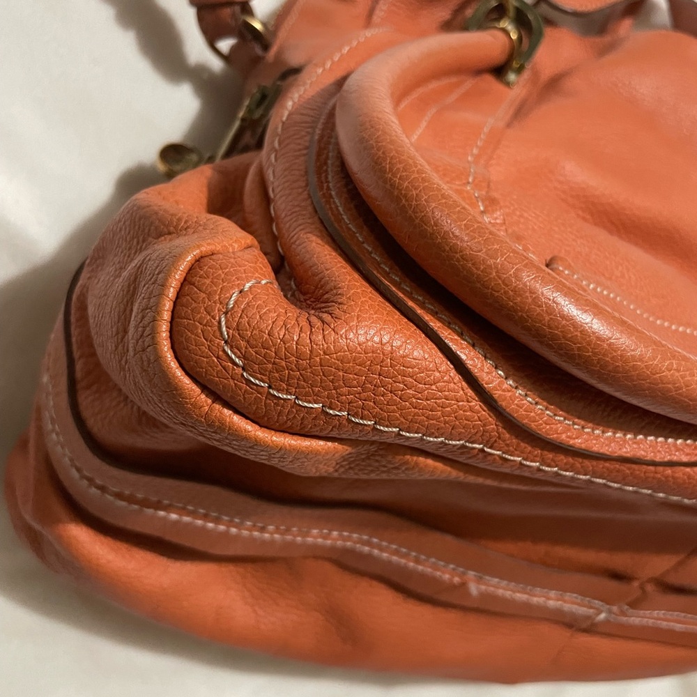 Chloe Burnt Orange Medium Paraty Bag 🧡 - Picture 6 of 16